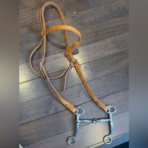 Browband Headstall with Tom Thumb bit